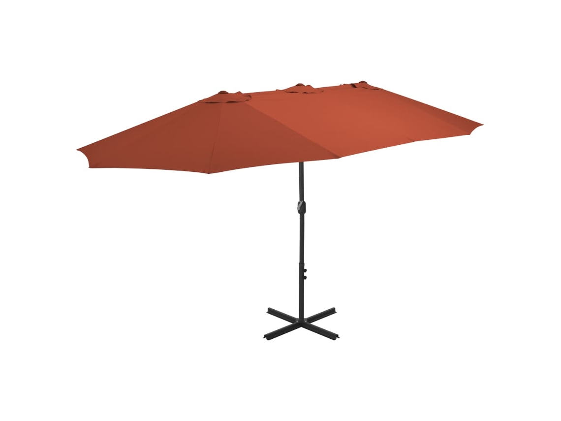 Parasol, Parasols Vidaxl Marrom Tecido (n/a)
