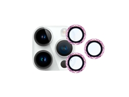 Protetor de Lente Trenzado Ouro Rosa para iPhone 14 Pro Max LA CASA DE LAS CARCASAS