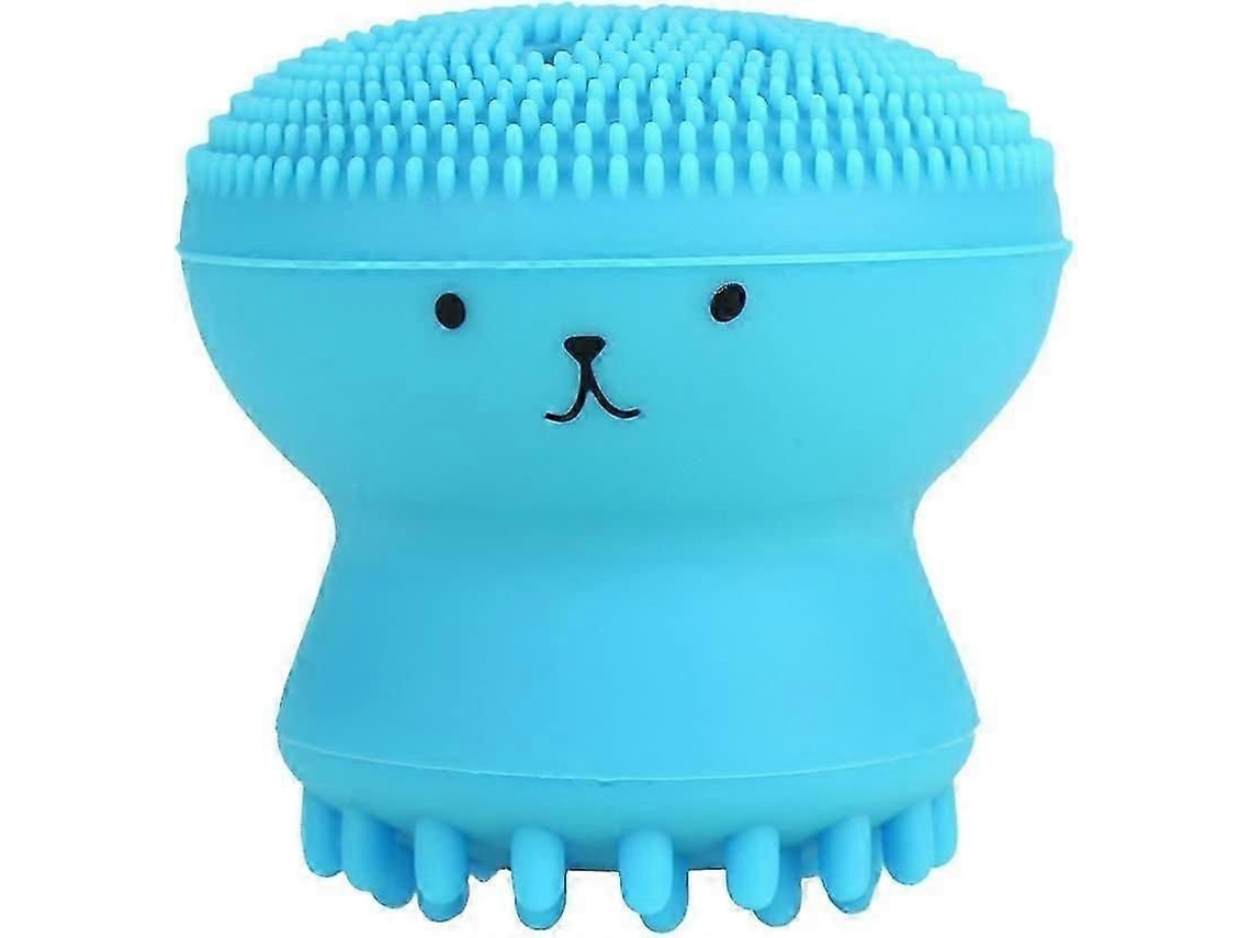 Escova de Limpeza Facial, Silicone Portátil Limpeza Facial Óleo Esfoliante Massagem Limpeza Profunda Dos Poros TAISHENGDA (azul)