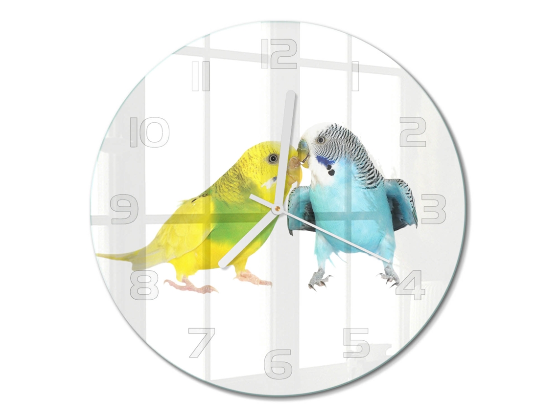 Relógio De Parede Multicor Decorativo Quadrado Espelharte (30 Cm)
