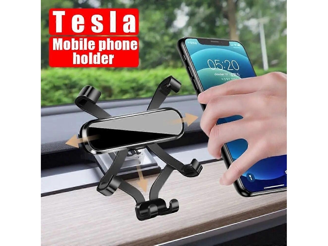 Suporte Silencioso Para Celular Tesla Model 3 Y Suporte Para Celular Acessórios Para Carro Suporte Para Celular Tesla