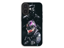 Capa Para Celular - Maniacase - Iphone 17 - Silicone Tpu - Preta - Pantera Negra