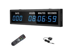 Relógio de contagem regressiva LED 1,8" com controle remoto Charm