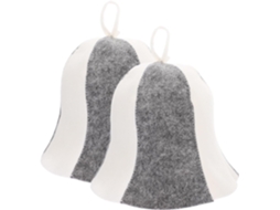 Kit de 2 Toucas de Feltro para Sauna, Reutilizáveis, Que Protegem do Calor e Reduzem o Atrito, Ideais para Uso em CHABERLU