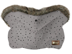 Luvas de Inverno KIKKABOO Luxury Fur Dots Gris