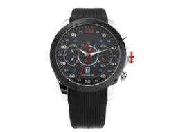 Reloj De Cuarzo Impermeable De Moda Para Hombres Con Correa De Silicona Blanca Y Negra