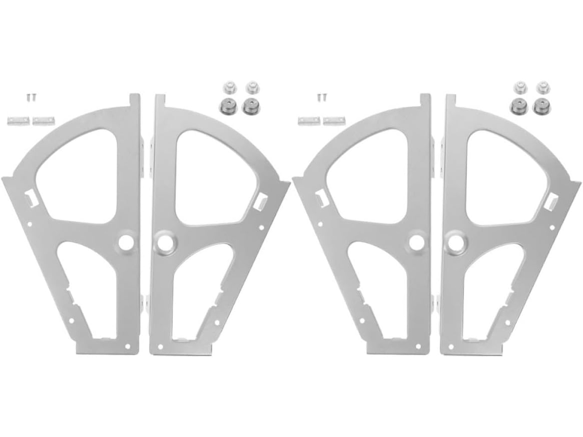 Dobradiças Metálicas Para Gaveta De Sapatos, 2 Pares, Placas De Aço Para Organizador Sapatos Armário, Suporte Articulado