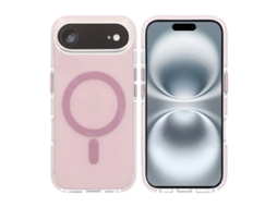 Capa Magnética Para Celular Com Dupla Proteção Para Iphone 17 Air - Rosa