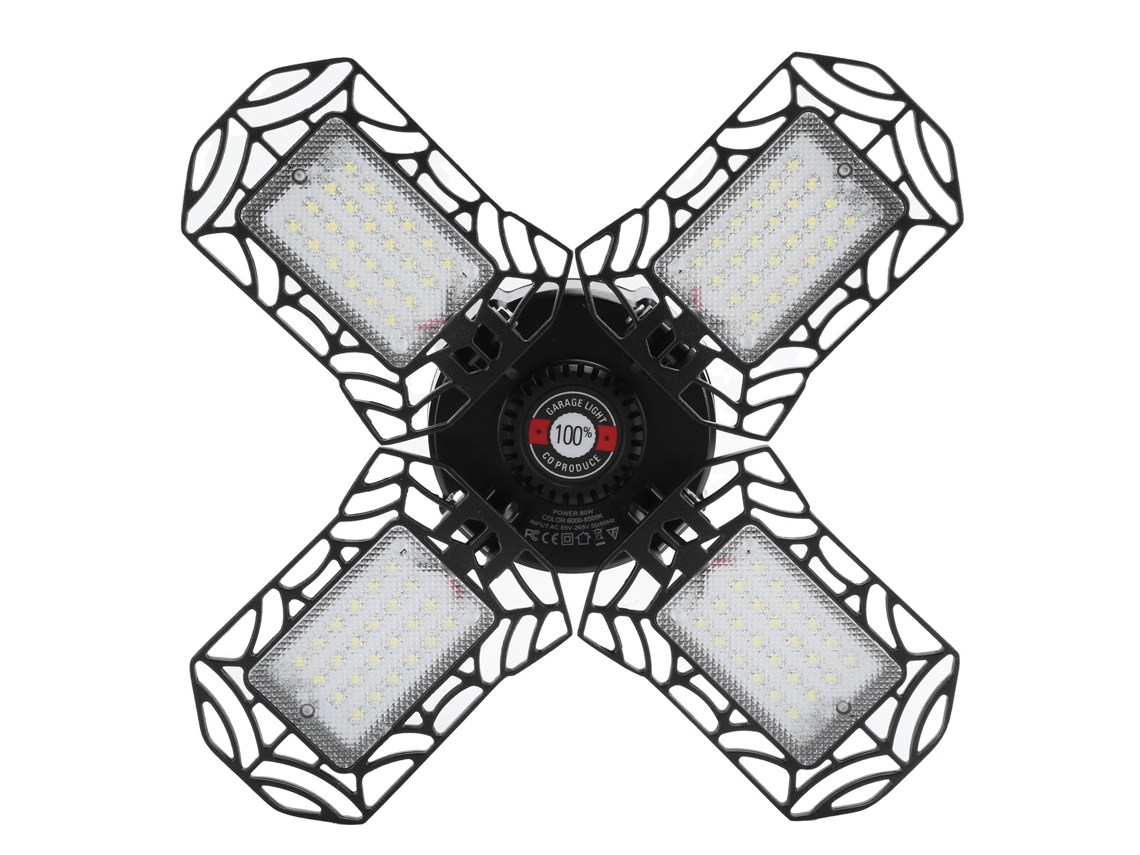Lâmpada Mineração 80w 96led E27/e26 Ventilador 85 265v