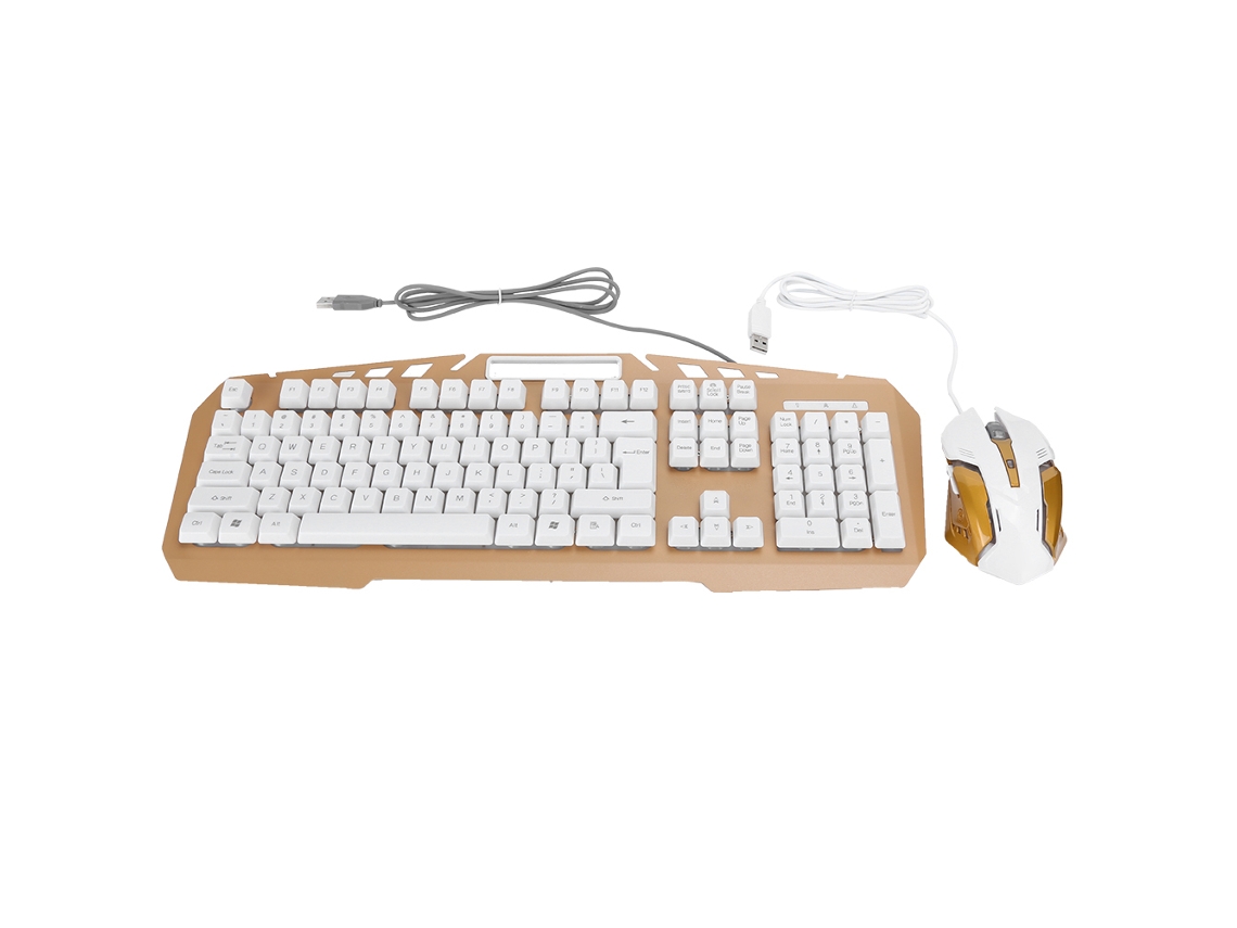 Conjunto Teclado e Mouse LAXISCREED com Luzes Rgb para Jogos Profissionais