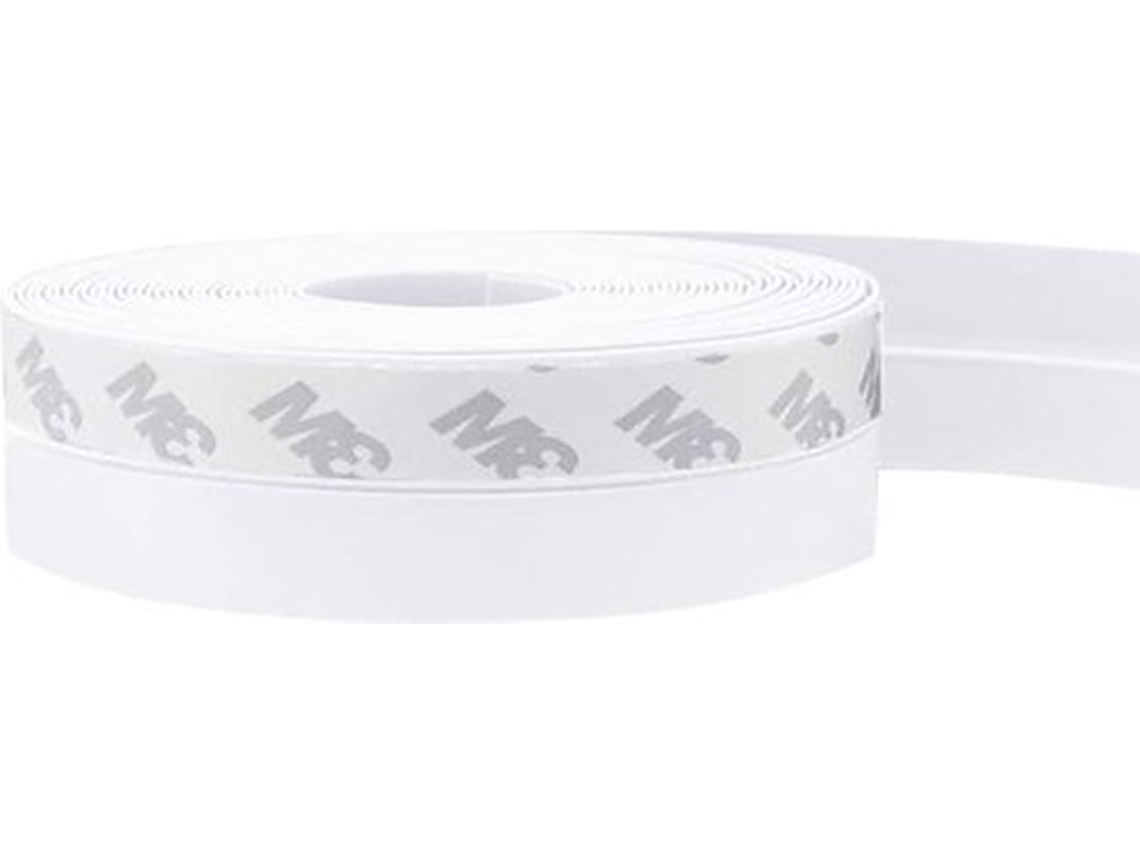 Fita De Vedação Para Portas 5 Metros 25 Mm Silicone De Alta Qualidade Autoadesiva Branca Oem