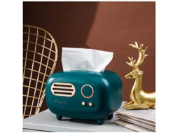 Rebe-caja De Papel Tissues Com Design De Rádio Retro Verde Prático E Decorativo Presente Criativo