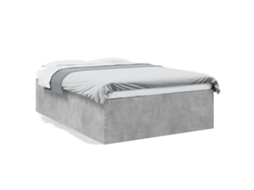 Estrutura de Cama Derivados de Madeira Cinza Cimento MAISON EXCLUSIVE (135x190 cm)