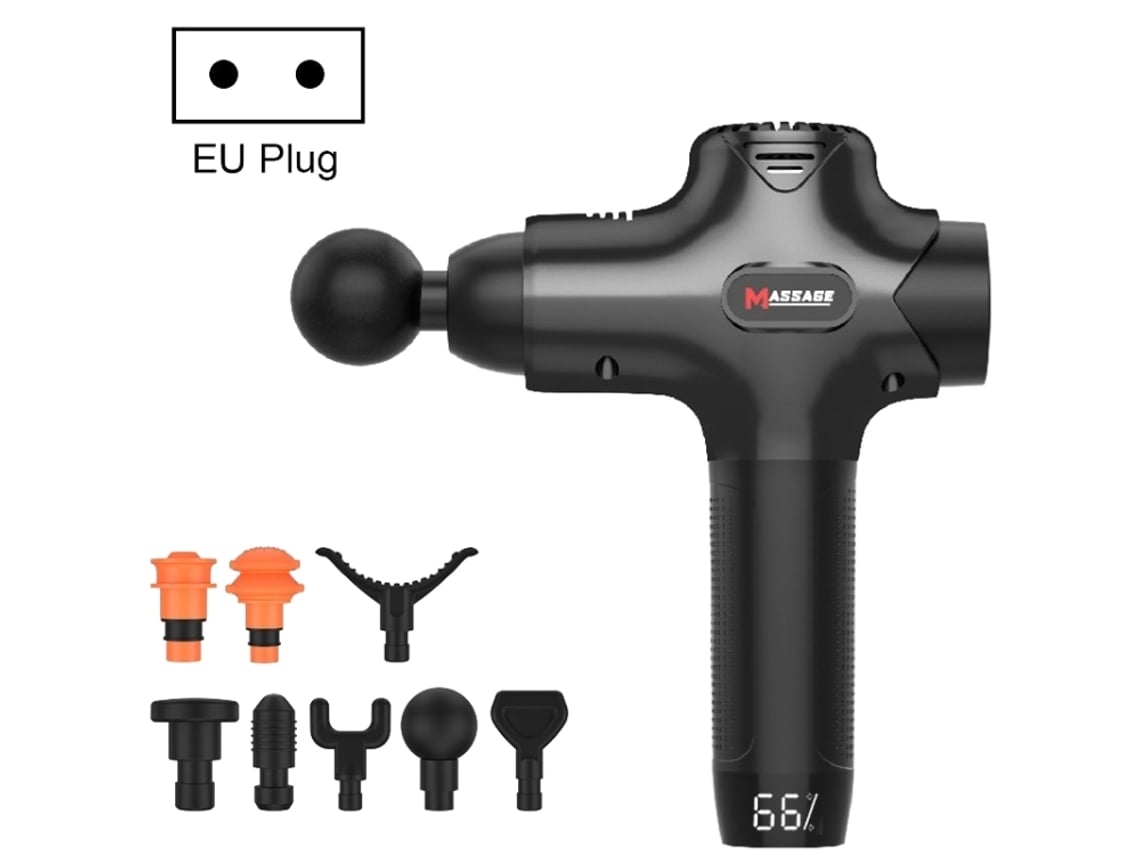 Massageador Vibratório Para Miofáscia E Músculos (preto) Para Fitness. Especificações: (padrão Europeu)