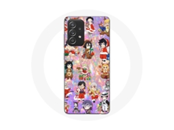 Capa para Samsung Galaxy A33 5G Demon slayer merry christmas Anexar le cadeau de Natal