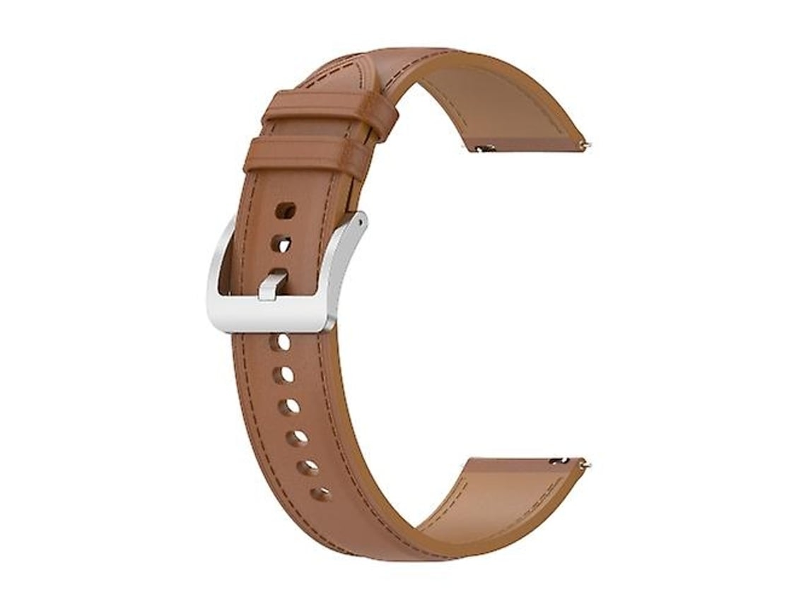 Bracelete Para Garmin Forerunner 645 Music Pulseira De Couro Marrom Claro Lalamoli