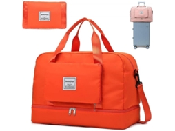 2026-bolsa De Viagem Plegável Knowledee Separação Seco/úmido Impermeável Grande Capacidade 20-35l Naranja