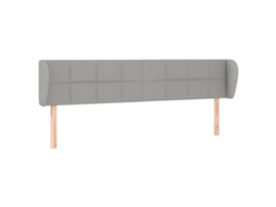 Headboard, Headboards Vidaxl Cinzeto Tecido (203 X 23 X 78/88 Cm)