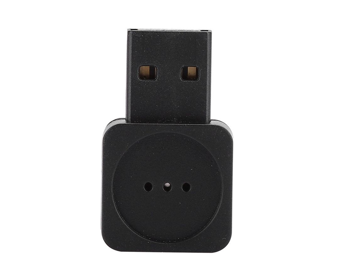 Microfone externo sem fio Brilvibera com placa de som USB, compacto, leve e de alto desempenho, ABS, preto.
