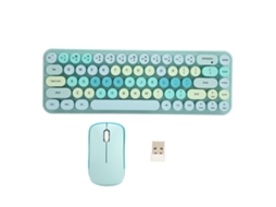 Combo de Teclado e Mouse LAXISCREED sem fio 2.4g, 68 teclas, baixo consumo