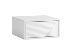 Mesa de Cabeceira Suspensa Telmo 1 Gaveta Cor Branco VS VENTA STOCK