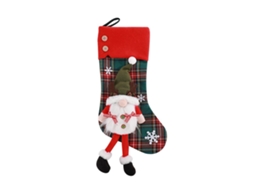 Meia Longa De Natal Decoração 3d Presente