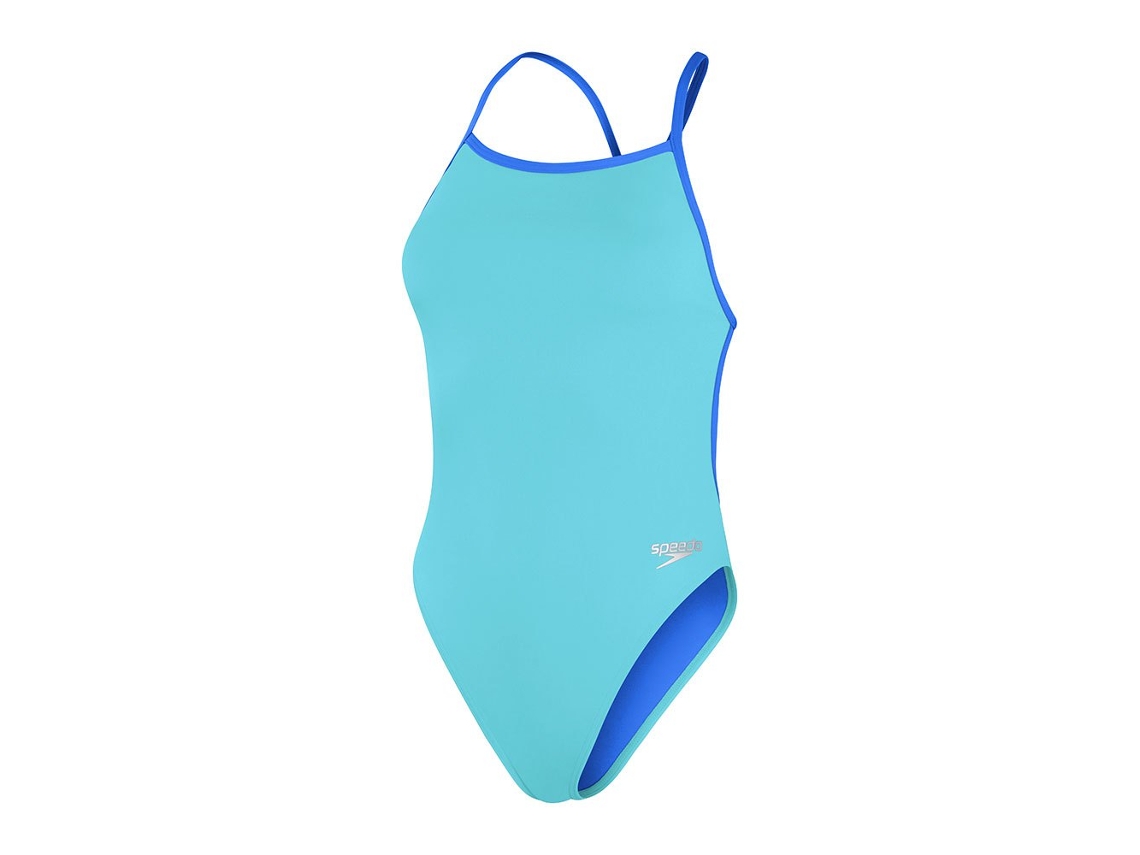 Roupa de Banho Solid Vback Azul Uk 36 Mulherspeedo