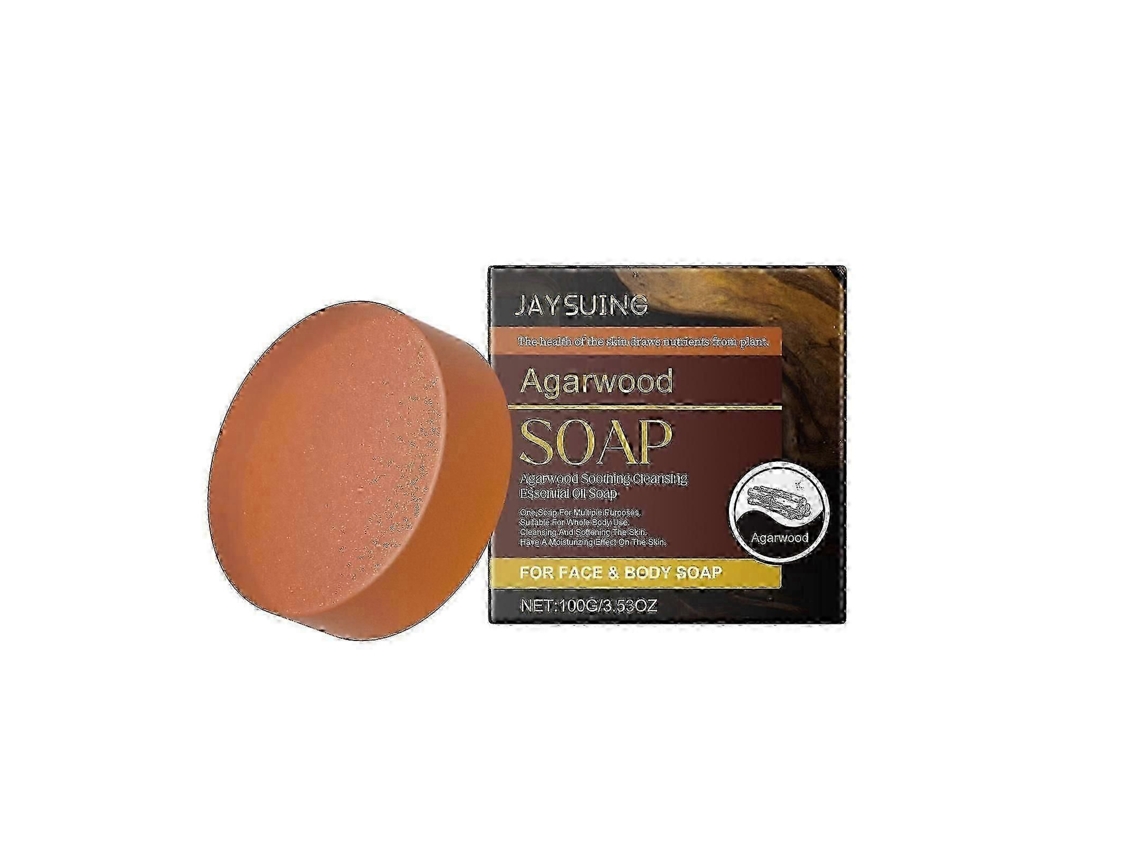Sabonete de Limpeza Agarwood Hidrata e Hidrata a Limpeza Corporal Limpeza Facial da Pele Poros Sabonete Corporal TAISHENGDA