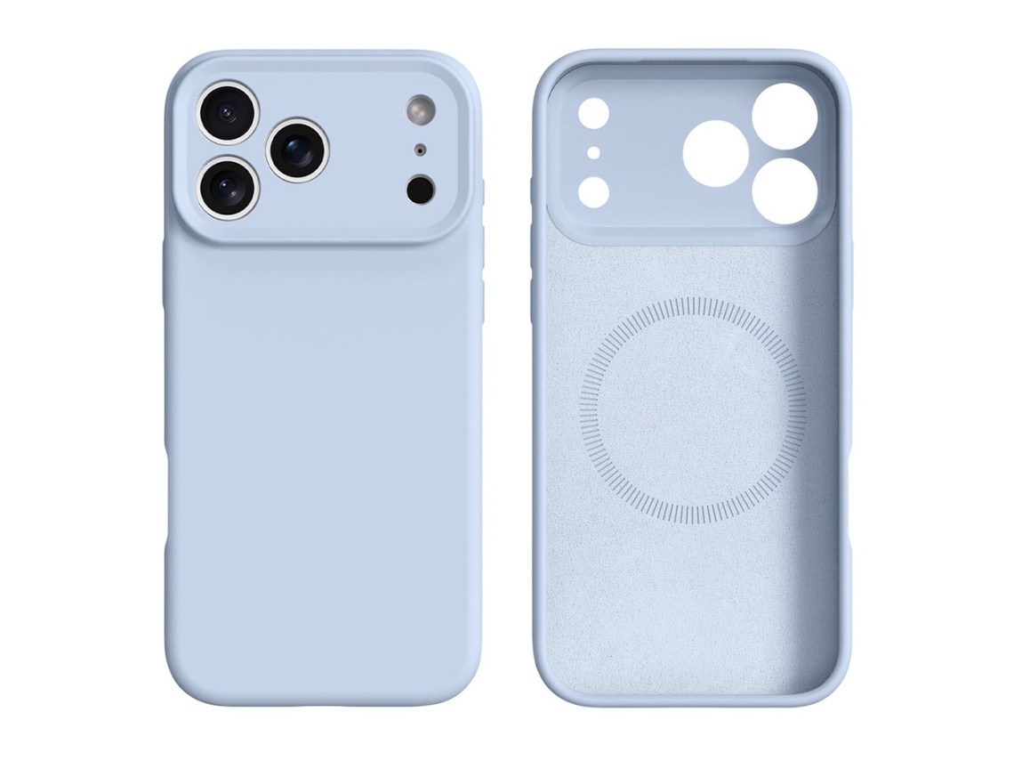 Capa Magsafe Com Recortes Precisos Para Iphone 17 Pro Max - Azul