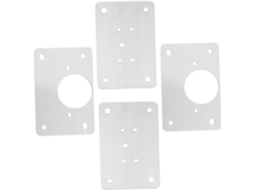 Kit Com 4 Peças De Placas Reparo Dobradiças Em Aço Inoxidável Para