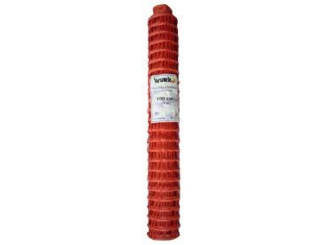 Malla protectora naranja 1 m plastico rollo 50m