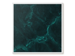 Magnetic Board Black Marble For The Living Room Espelharte (50x50 Cm)
