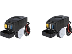 2x Carregador Usb C1fb 20 80v para Guidão de Bicicleta Elétrica 24 36 48 60 Adaptador Qc3.0 SFUSHOS (leve)