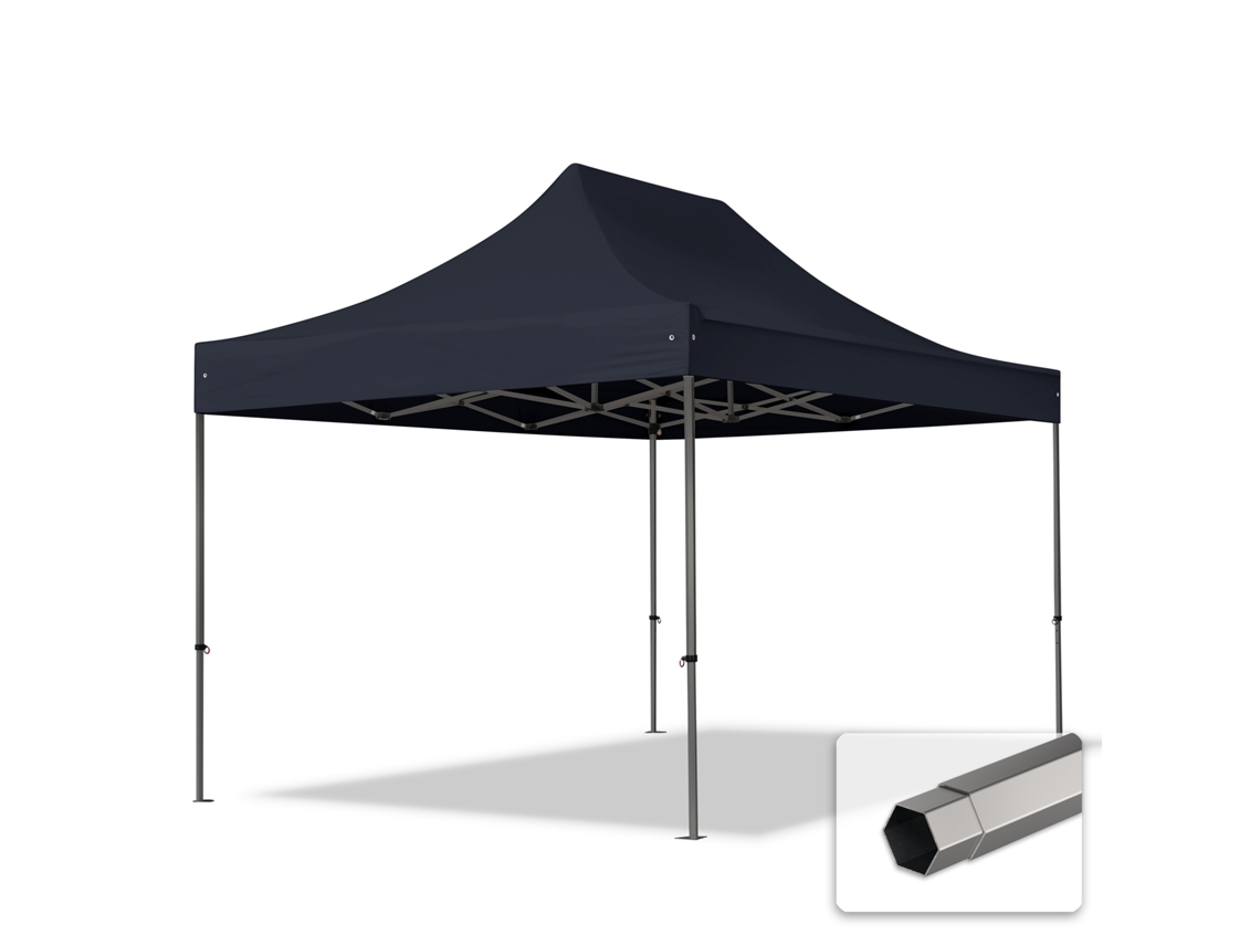 Tenda Dobrável 3x4,5m, Aço Premium De 40 Mm, Preta