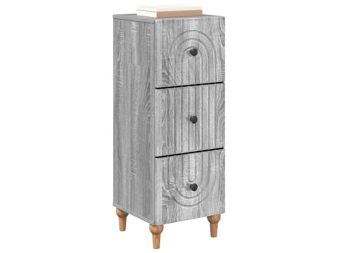 Gabinete de Gavetas Sonoma Cinzento 33 X 34,5 X 90 Cm MAISON EXCLUSIVE