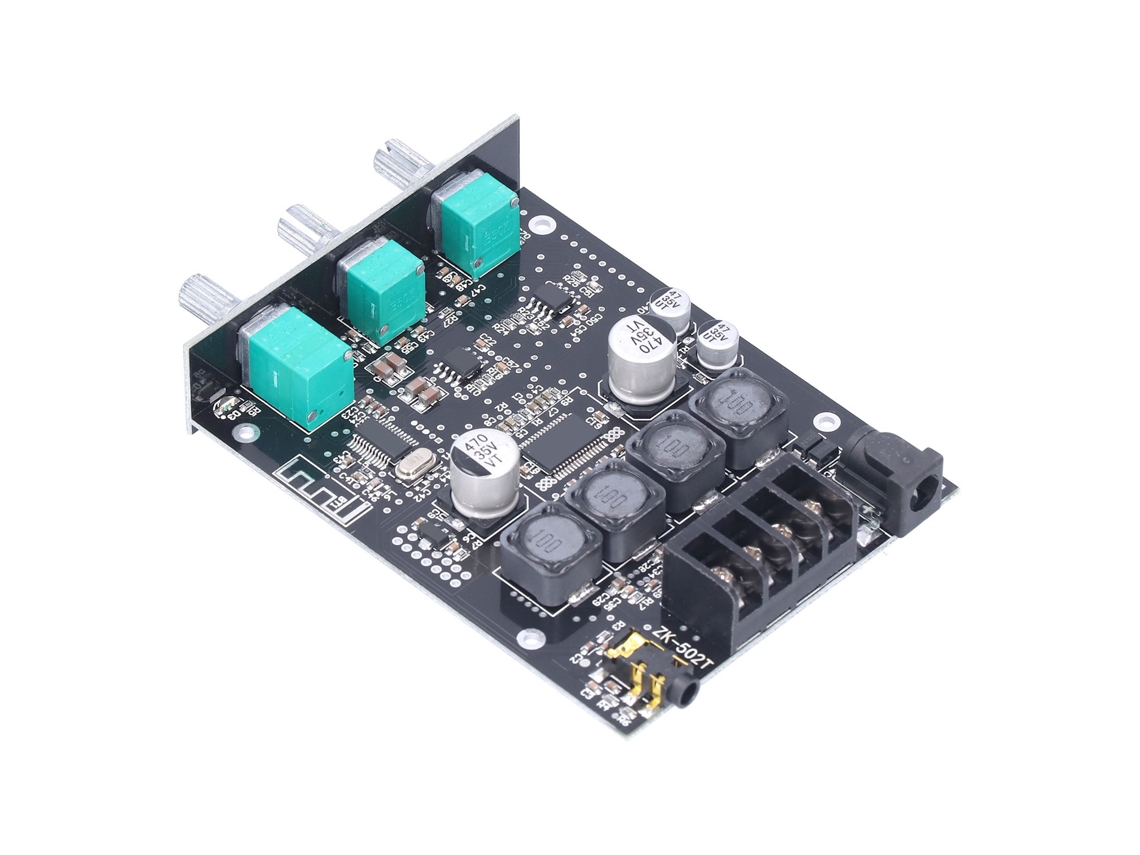 Laxiscreed Placa De Amplificador De Áudio Com Bluetooth, Controle De Volume E Equalização Baixo E Alto