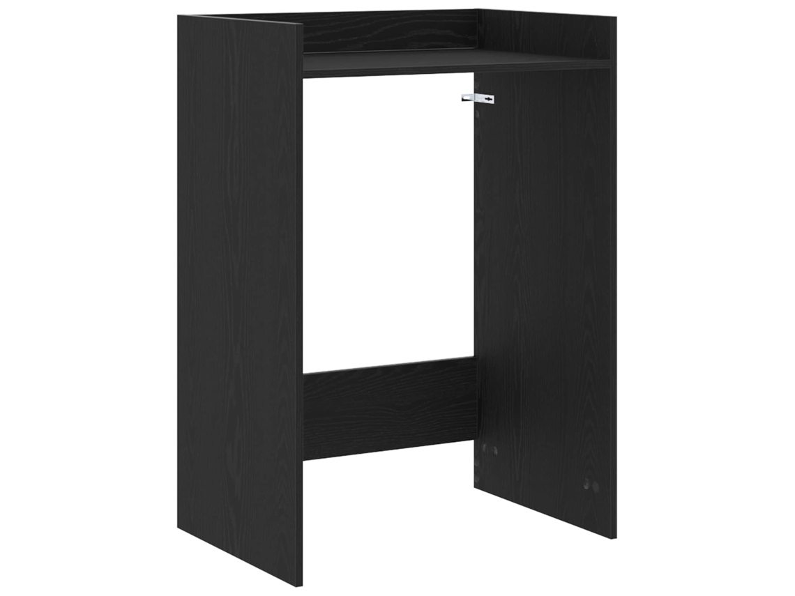 Conjunto 1 Armário Para Máquina De Lavar Vidaxl Preto Derivados De Madeira (67,5 X 48 X 97 Cm)