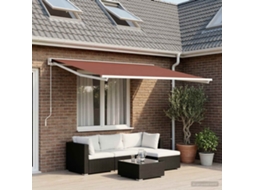 Vidaxl Tecido De Substituição Para Toldo Castanho 250 X 200 Cm