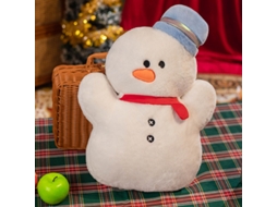 (boneco De Neve Rosa De Natal 45cm) Brinquedo De Pelúcia, Almofada, Decoração