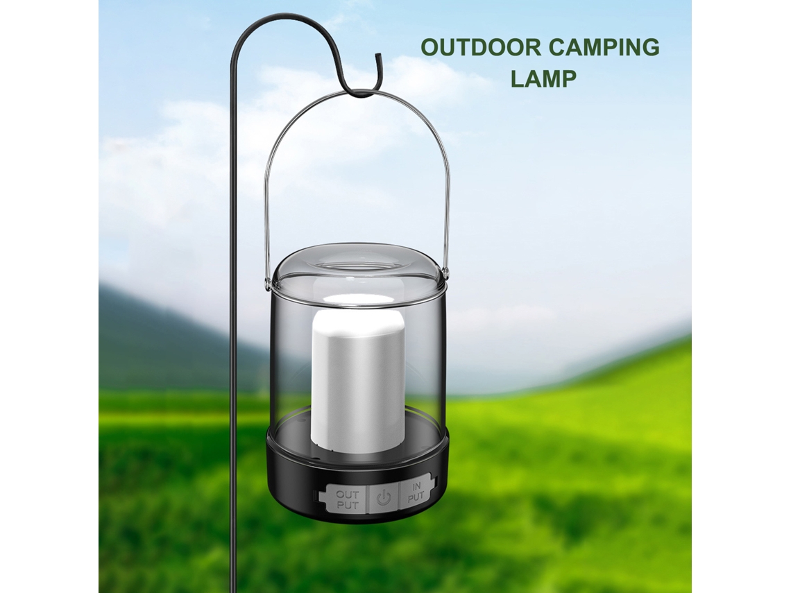 2026 lâmpada Led de Acampamento Ao Ar Livre com Resistência À Água Ipx4, Bateria Recarregável de 1200mah para Trekking, Pesca, Ciclismo