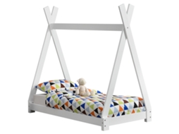 Estrutura de Cama Infantil [EN.CASA] (Branco - Madeira - 70x140 cm)