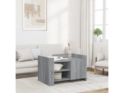 Vidaxl Mesa De Centro 80x50x50 Cm Derivados De Madeira Cinzento Sonoma