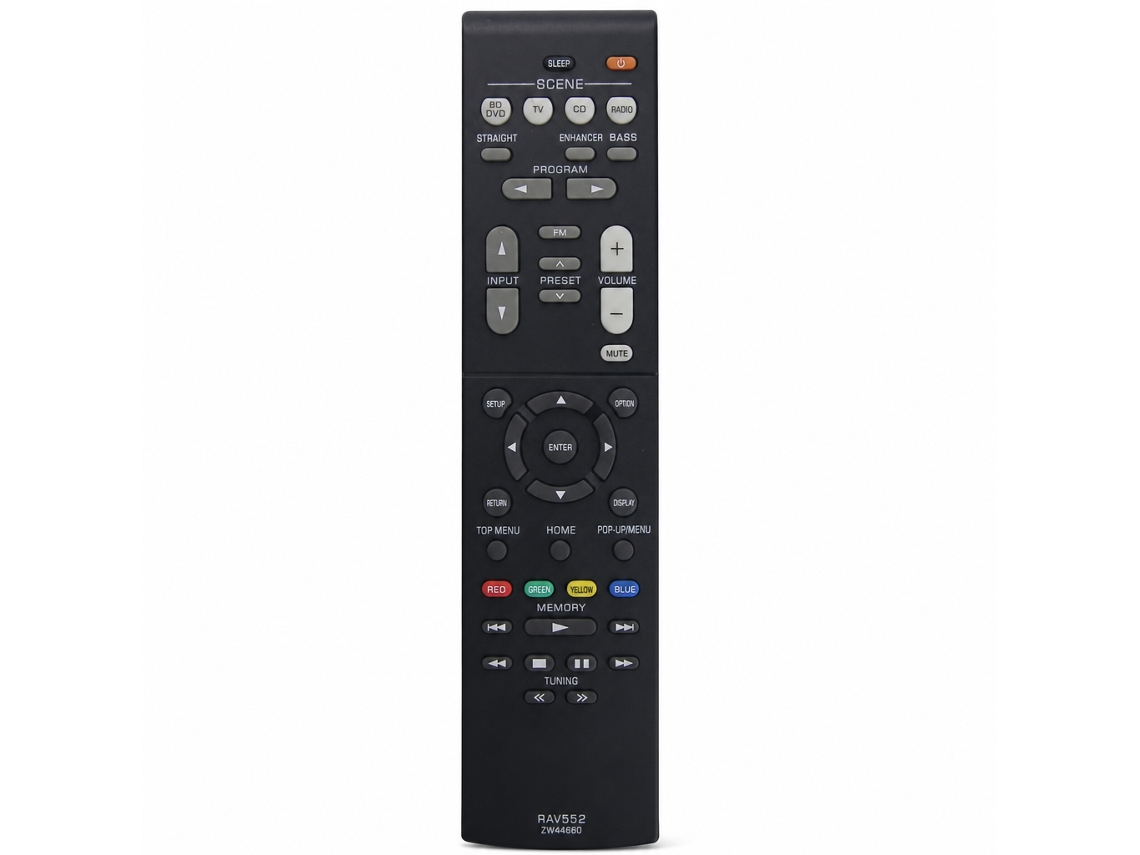 Comando À Distância Para Recetor Av Yamaha Compatível, Modelo Rav552