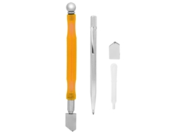 Ferramenta De Corte De Vidro Com Óleo Aço Tungstênio Mango Anti-derrapante Amarelo