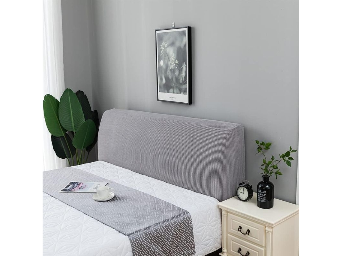 Funda Elástica Para Cabecera De Cama De Color Sólido, Impermeable A Polvo, Tamaños Queen Y King