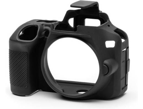 Capa Protetora  Nikon D3500 (Preto - Compatibilidade: Nikon D3500 - Silicone)