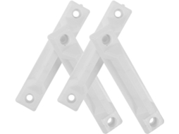 Conjunto De 4 Puxadores Para Janela Deslizante Ipetboom, Em Plástico Branco Espesso, Medindo 9, 5x 2x 1, 8cm 3, 73x 0