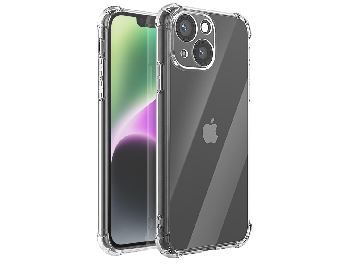 Capa Para Iphone 14 Em Silicone Flexível Antichoque Com Cantos Reforçados