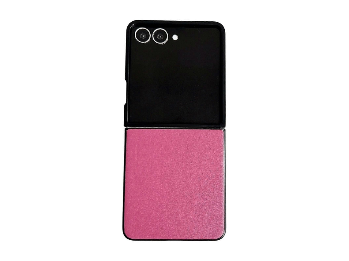 Capa De Celular Com Textura De Couro De Cor Sólida Morandi