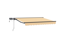 Conjunto 1 Toldo Manual Vidaxl Antracite Alumínio (3 X 2,5 M)